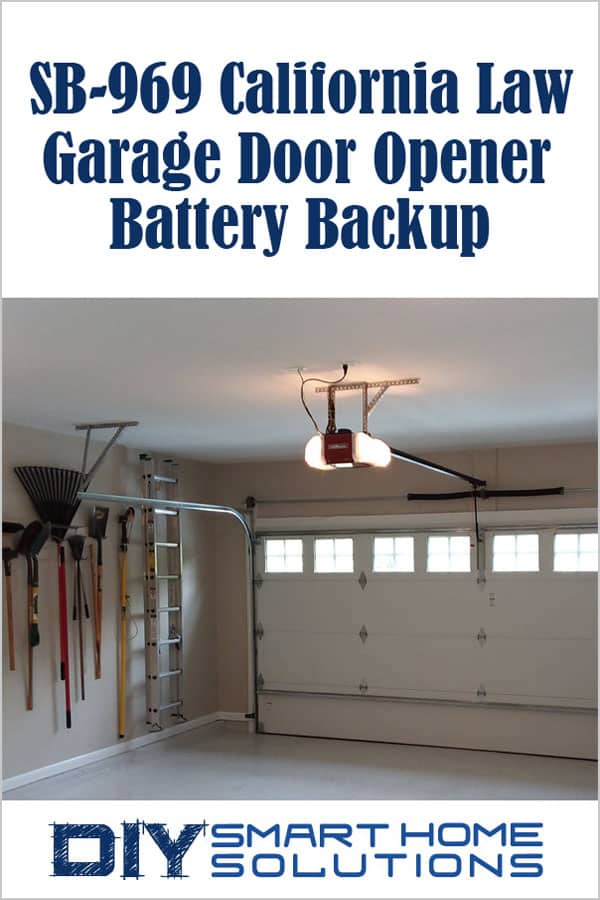 Garage Door Opener Battery Backup, California Garage Door Opener Law