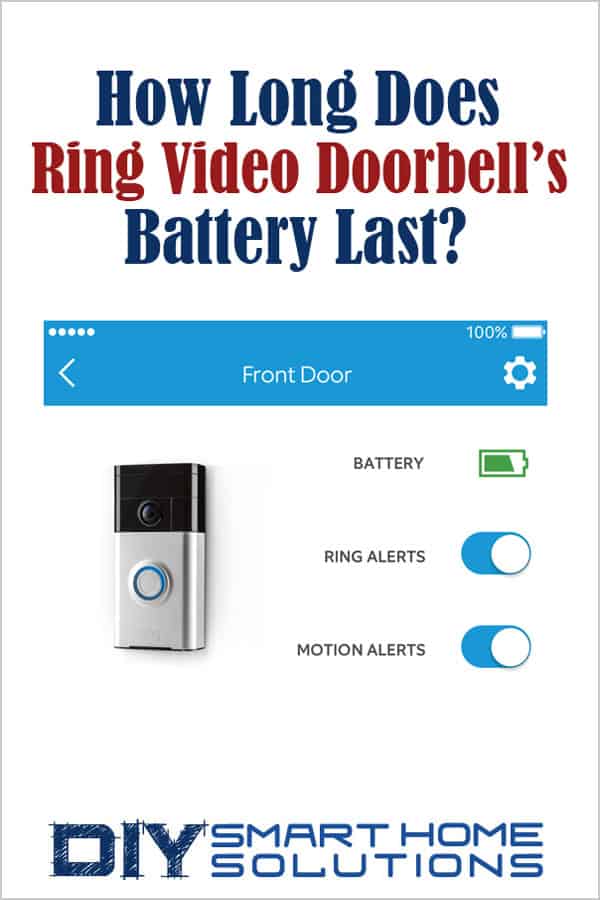 ring door view cam battery life